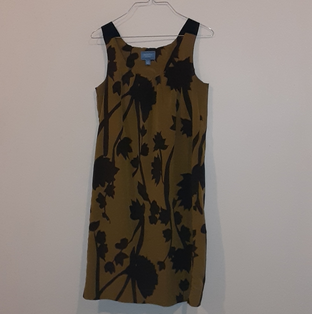 Vera Wang Olive Green Tank Dress - Picture 3 of 6